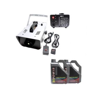 Profesionálny dymový stroj a sada dymovej tekutiny 9 l, DEPOX®, diaľkové ovládanie, 1500 W 113983148 - Párty potreby