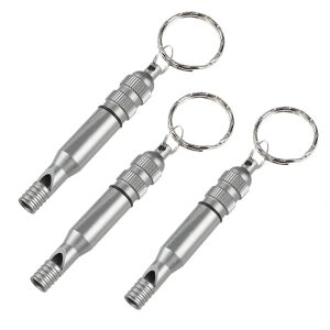 Trójpak metalowych gwizdków alarmowych, brelok do kluczy, średnica 7,6 cm 113983154 - Brelok do kluczy
