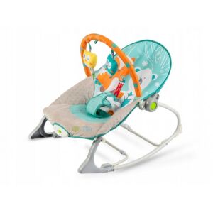 Ricokids 7309 vibráló hinta róka és medve mintával, türkizkék - Ricokids