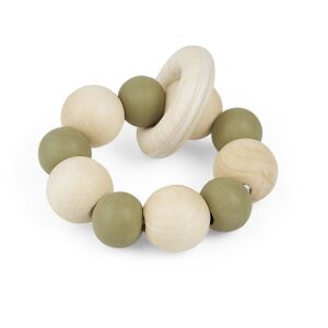 Kapaszkodó játék fagyűrűkkel és természetes gumigyöngyökkel, Gruenspecht 694-V1