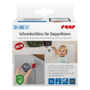 Dupla ajtók biztonsága szürke Reer 71081