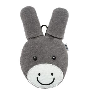 Babafürdő kesztyű, szövet, szamár alakú, BPA-mentes, 0+ hónapos, Reer BabyCare mosóbetét 81091