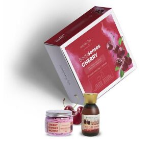 Ápolócsomag, tusolóhab cseresznyével és cseresznyeolajjal