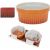 Set ramekini Excellent Houseware, porțelan portocaliu și alb, ideal pentru deserturi
