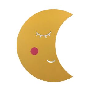 Lampă de perete cu LED, model lună, din MDF, 22x34 cm – iluminat ambiental pentru camera copilului 113986561 - Lampi de veghe si proiectoare