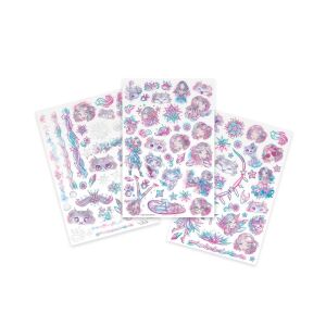 Nebulous Stars dočasné tetovania, 100 tetovaní, postava Estrelia, pre deti, dievčatá, na párty, zábava, kreatívne, fantasy, svietiace v tme, metalické - Tetovačky