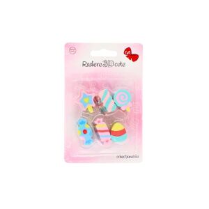 Zestaw 6 kolekcjonerskich gumek 3D z cukierkami 113986784 - Gumka