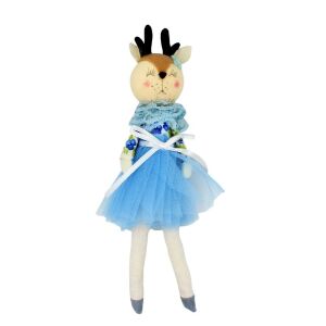 Декорация Zooky животно елен синя рокля