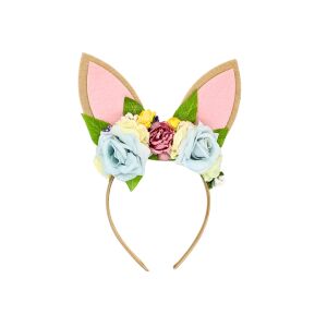 Koronka do włosów z uszami króliczka w kolorze różowym 113986903 - Spinka do włosów, kratka do włosów