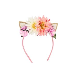 Różowe uszy chryzantemy modelują koronę do włosów 113986907 - Spinka do włosów, kratka do włosów