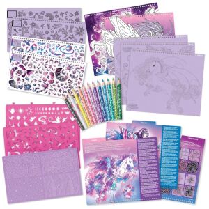 Творчески скицник, Firiaz & Daliaz, Nebulous Stars - 250 стикера, 80 шаблона, 12 цветни молива и 35 страници със скици