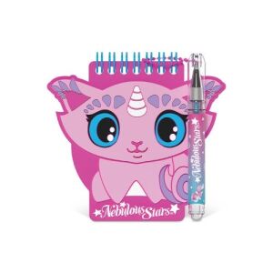 Poznámkový blok s mini gélovým perom a nálepkami, 25 listov, postavička Stella - Nebulous Stars 113987056 - Kancelárske papierové výrobky