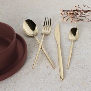 Berlinger Haus BH 3067 24 piece gold cutlery set, fork, knife, spoon - Cutlery