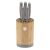 Berlinger Haus Taupe Collection 6-piece knife set with bamboo stand, stainless steel knives