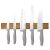Berlinger Haus BH 2946 6 piece knife set with acacia wood magnetic holder, taupe