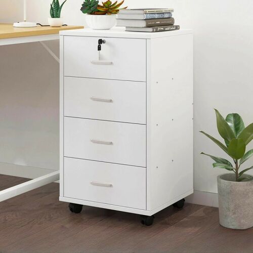 Zárható fiókos szekrény guruló konténer 75 x 37 x 40 cm FUR1917-2 113987751