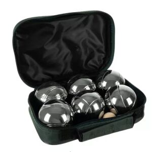 Kruzzel bocce ball set with 6 balls and a jack in a carrying case - Kruzzel