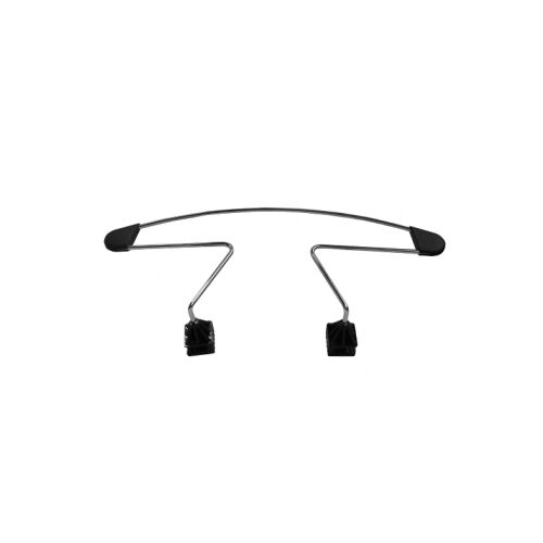 Krómozott fém kabáttartó autó fejtámlához, univerzális illeszkedés, csúszásgátló betétek