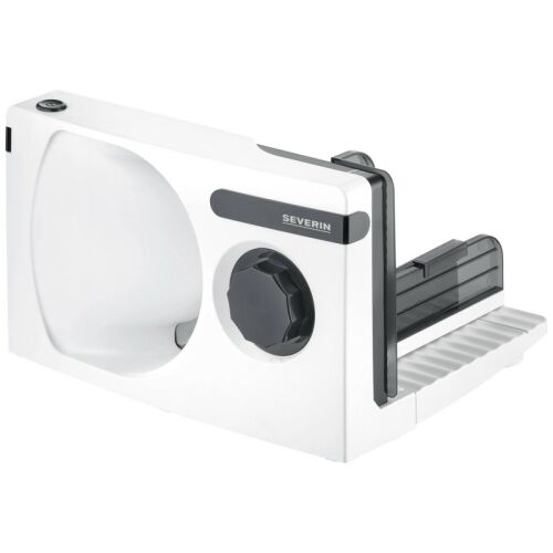 Kenyér- és sajtszeletelő Severin AS 3912, 100 W, Összecsukható, Acél penge 17 cm, Vastagság 0-15 mm, Fehér