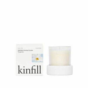 Ароматизирана свещ Kinfill, аромат на мандарина, нероли/бергамот/портокалов цвят, време на горене 50 часа, 100% натурален соев восък, стъклен... 113995934 - Освежител за въздух