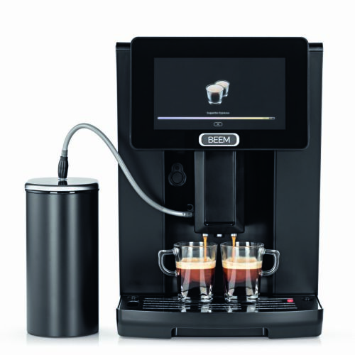 BEEM Profession automata eszpresszógép, két csésze kávé készítése