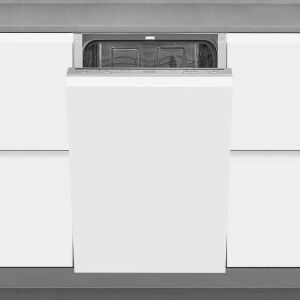 Вградена съдомиялна Exquisite, монтирана в кухненски шкаф, с отворена врата - Съдомиялна машина