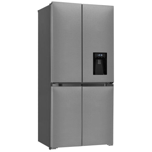 Side by side hűtőszekrény, Exquisite, vízadagolóval, 432 liter, rozsdamentes acél