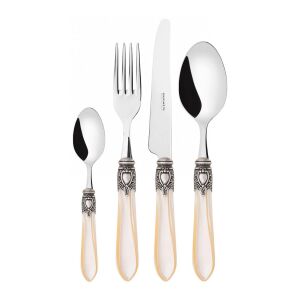 Комплект прибори за хранене Casa Bugatti Oxford, 24 части, слонова кост - Casa Bugatti