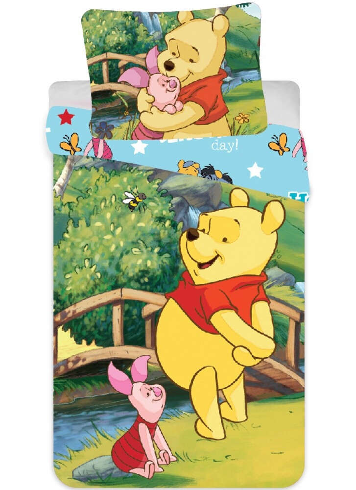 Детско Спално Бельо Мечо Пух Winnie the Pooh, 90х140 см, 100% памук, Многоцветен