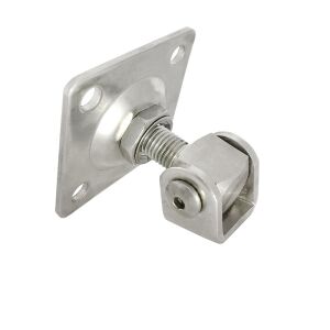 Balama reglabila zincata cu placa de fixare patrata 90x90 mm tija M18 pentru porti batante 113996801 - Fixator