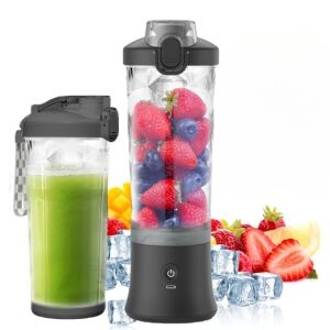 Hordozható mini elektromos turmixgép, Bleksy®, többfunkciós, hosszú akkumulátor-élettartam, újratölthető USB-C-n keresztül, 4000 mAh, kivehető tartály fedéllel, BPA mentes, teljesítmény 150 W