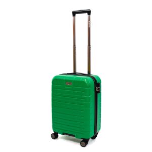 Valiză de cabină Ella Icon Leaf verde cu 4 roți duble, ABS, 55x39x23 cm - Valize și genți