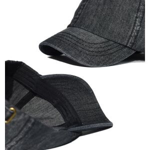 Farmer sapka vintage stílusban, kék, rövid csúccsal