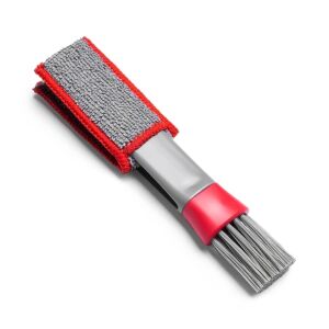 Részletező kefe az autó repedéseinek tisztítására, porálló, hosszú nyéllel