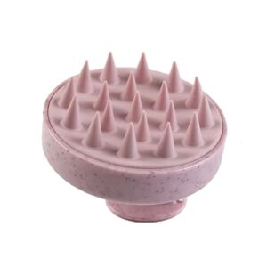 Szilikon masszázskefe fejbőr mosására, kék, 10x5 cm-es méret