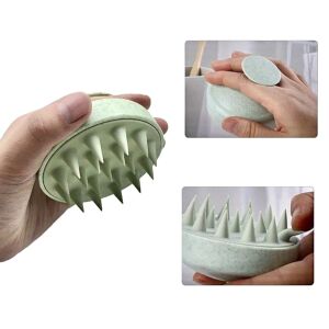 Szilikon masszázsfej mosókefe - kék - nagy