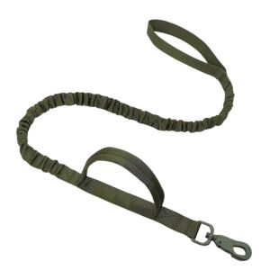 Erős taktikai kutyapóráz zöld nylon kötélnyéllel