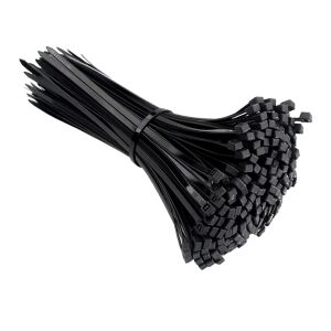 Fekete nylon kötőszalagok 200x3,6mm 100 db