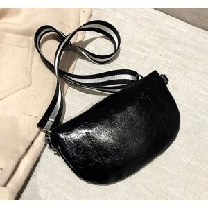 Veľká taška na opasok z umelej kože šetrnej k životnému prostrediu s reťazou, strieborný kovania, 24x16x2 cm 114001617 - Kufre&tašky