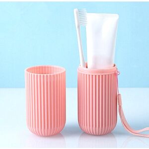 Univerzális utazási tok fogkeféhez és fogkrémhez, műanyag, 20 cm