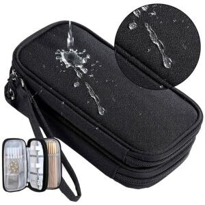 Utazásszervező kábelekhez, töltőhöz és memóriakártyákhoz, vízálló poliészter 300D, 21x13x5 cm