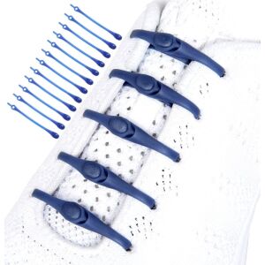 Szilikon elasztikus fűzők fűző nélkül, kék, 12 cm