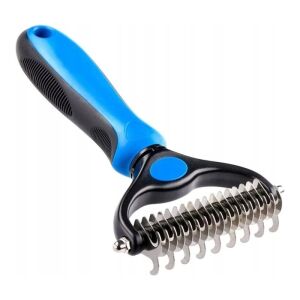 Hajvágó az elhullott kutyaszőr eltávolításához, 17 rozsdamentes penge, csúszásmentes nyél, 18x9 cm