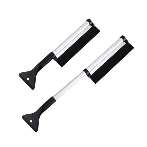 Teleszkópos kaparókefe autós hóeltakarításhoz, 42-65 cm, szélesség 25 cm, alumínium + ABS, ezüst-fekete 114007332