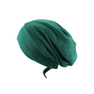 Nočná čiapka na ochranu vlasov so saténovým vnútrom, Emerald Green - Emerald Green 114007450 - Dámske čiapky