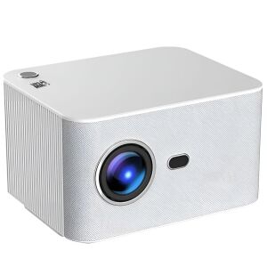 Proiector inteligent Linomag® 1080P, alb și gri perlat, vedere din față - Proiectoare