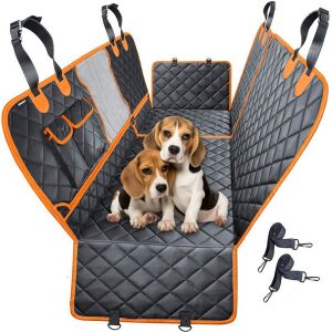 Autositzbankbezug für Tiertransporte, Linomag®, für Hunde und Katzen, wasserdicht, rutschfest, schwarz, 147 x 137 cm