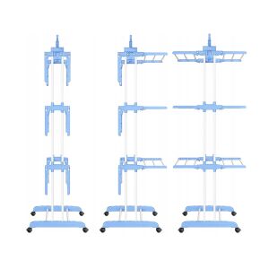 Nextly függőleges ruhaszárító, 3 szint, akasztó, összecsukható, hordozható, ergonomikus, Kék