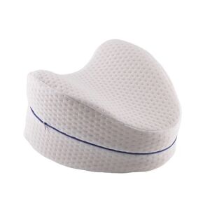 Ортопедична възглавница NEXTLY от пяна с памет за колене, бяла, сърцевидна, за облекчаване на болки в гърба и краката, осигурява правилна стойка по време на сън, със сваляща се калъфка - Рехабилитационно средство