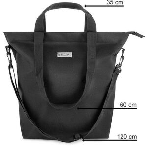 Zagatto, Bevásárlótáska, poliészter, 48 x 41,5 x 17 cm, fekete 114008963 - Bevásárlóháló, rendező táska